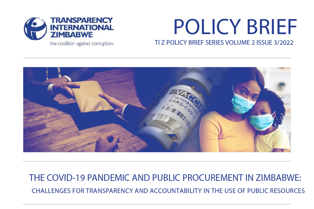 The COVID-19 Pandemic and Public Procurement in Zimbabwe Policy Brief
